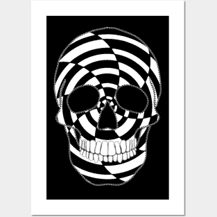 Two Tone Skull Posters and Art